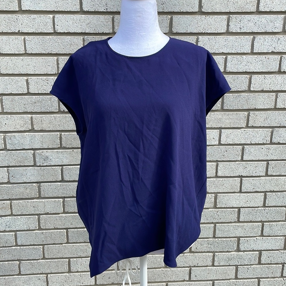 M M Lafleur Navy Blue Women's Top Size Small